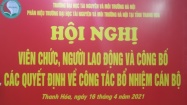 Hội nghị Viên chức, người lao động Phân hiệu trường Đại học Tài nguyên và Môi trường Hà Nội tại tỉnh Thanh Hóa